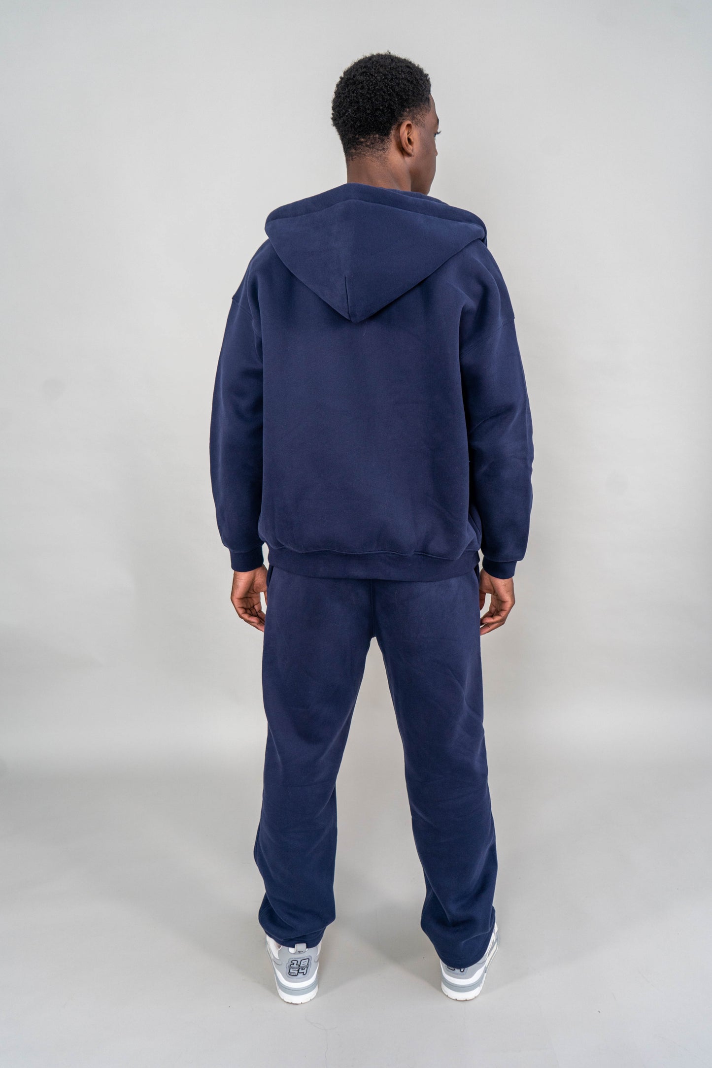 Pas De Régles TIMELESS Zip-Up Hoodie - Navy Blue