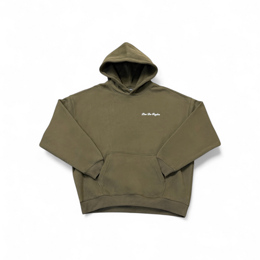 Pas De Règles Essential Hoodie - Olive Green